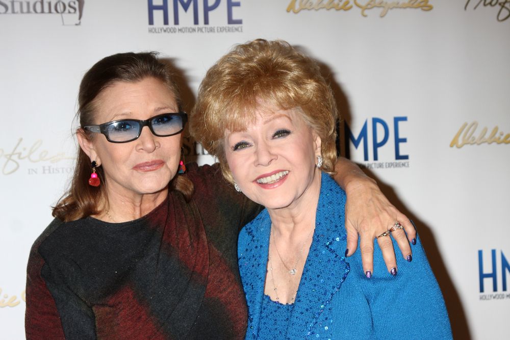 debbie reynolds, carrie fisher