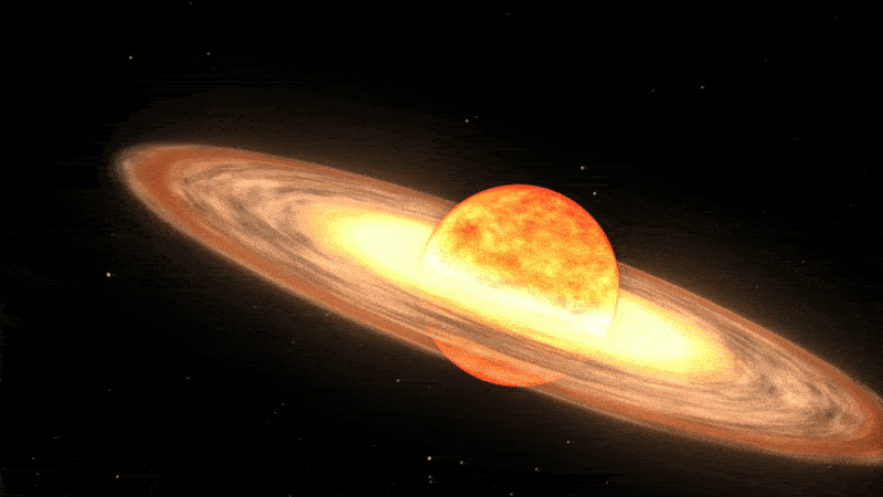 两颗“新星”已经一下子爆炸进夜空——潜在的历史上第一次 An animation of the Blaze Star nova erupting