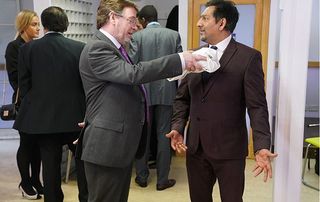 Ian tells Masood to get back to the chip shop