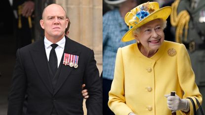 Mike Tindall reflects on Queen's note, seen here side-by-side