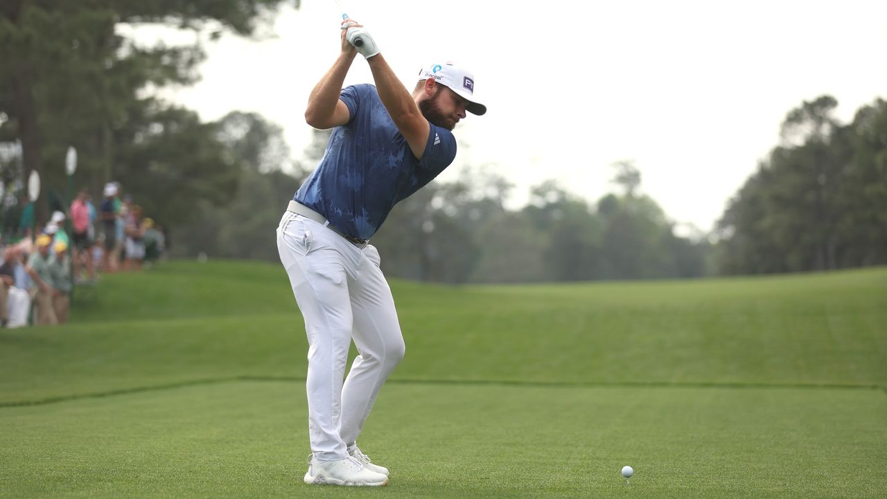 Tyrrell Hatton takes a shot at the 2023 Masters