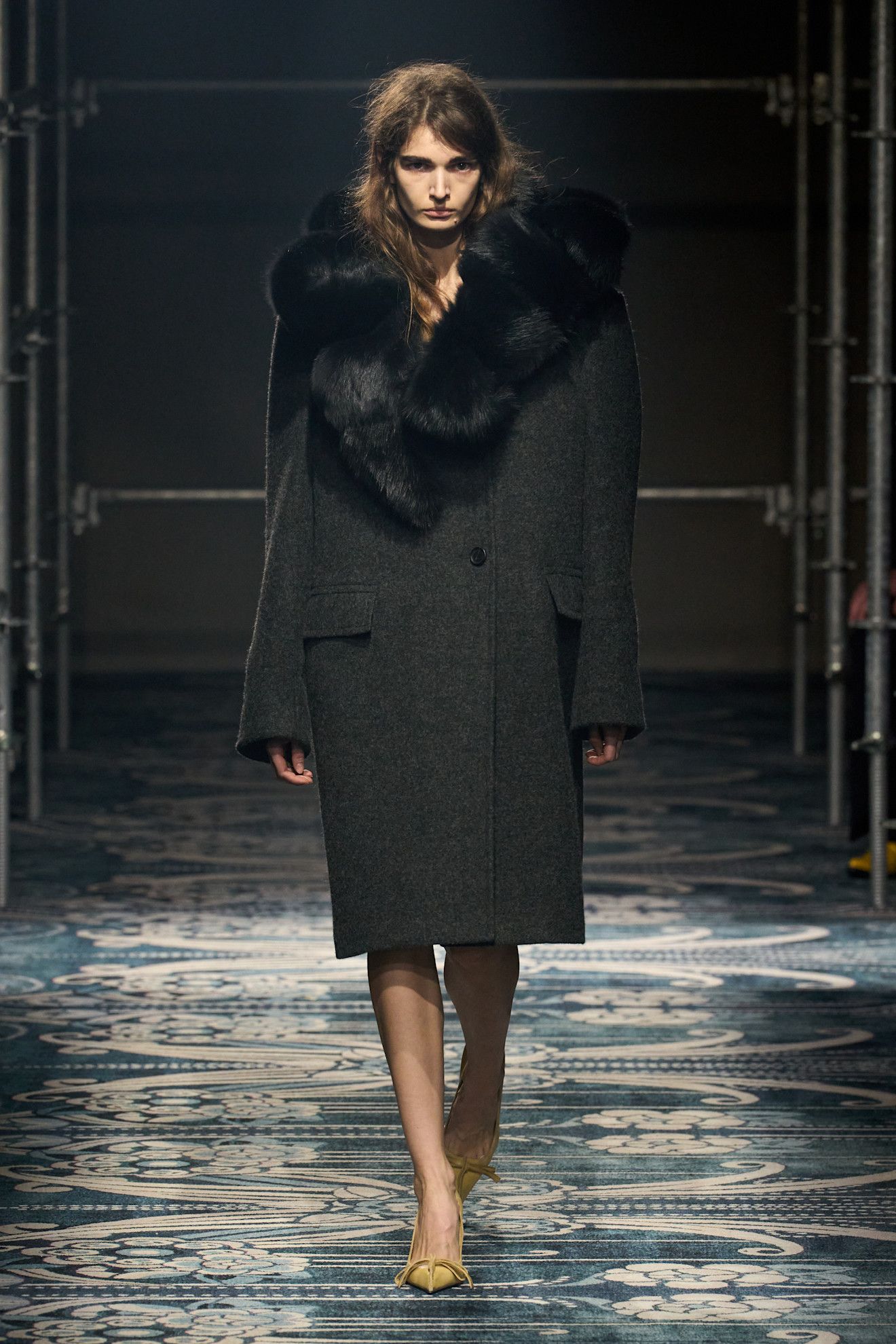 Prada F/W 25 runway, Antiqued Leather Pumps