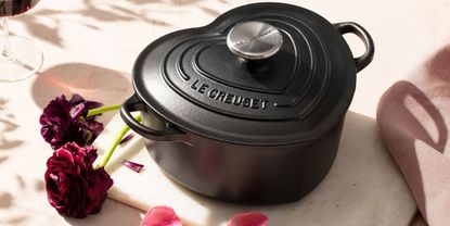 Image of Le Creuset heart shaped pot