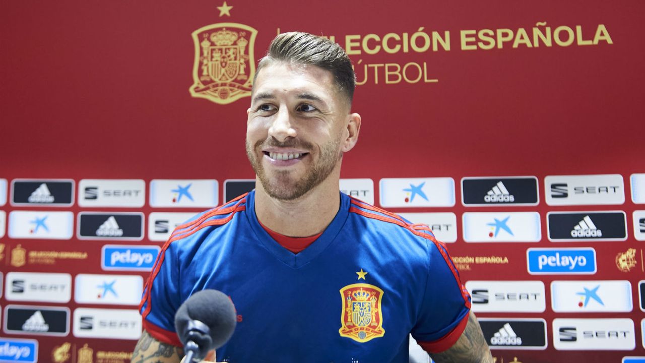 Spain captain Sergio Ramos will go up against England striker Harry Kane