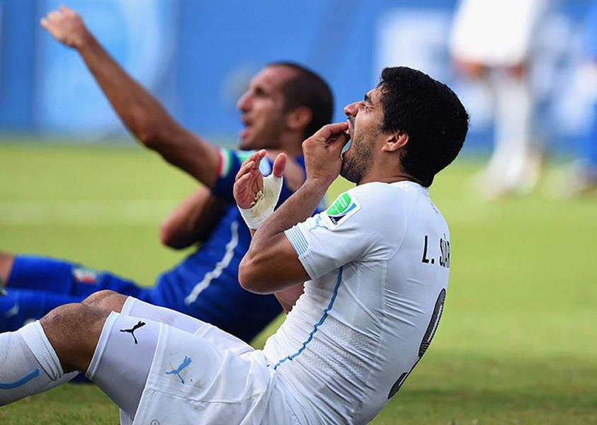 Luis Suarez says he did not intentionally bite Giorgio Chiellini: &amp;#039;I lost my balance&amp;#039;