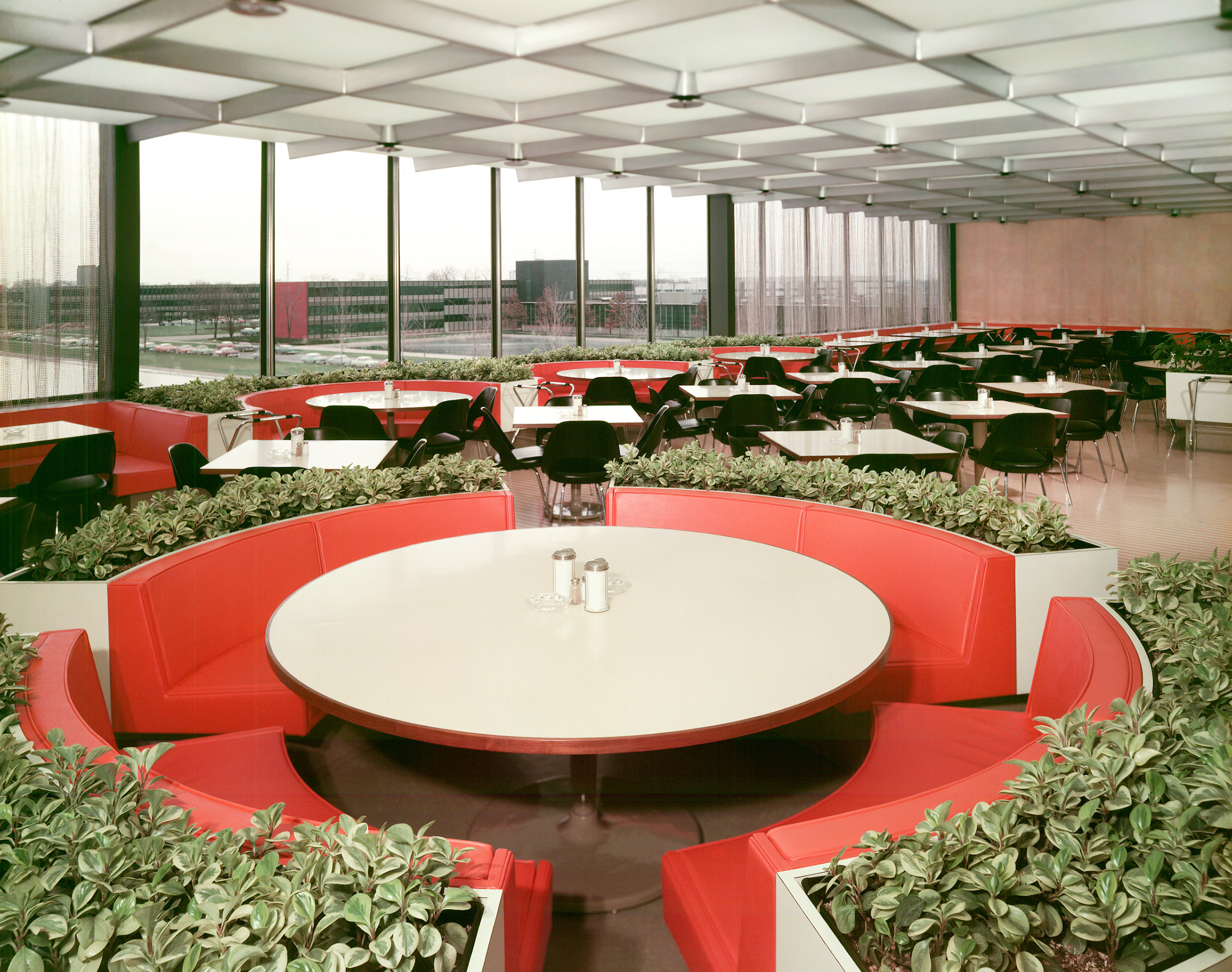 An original image of the canteen in the GM Design Center building
