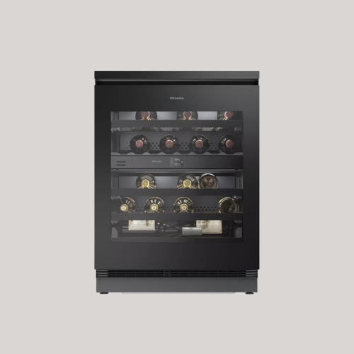 Miele Kwtus 7074 Under Counter Wine Cabinet, Black