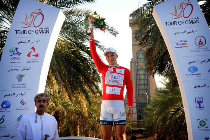 Marcel Kittel (Argos-Shimano) is the first race leader at the 2013 Tour of Oman