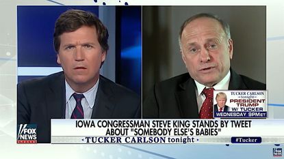 Tucker Carlson asks Rep. Steve King about his racist tweet