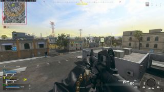 Looking out from a roof in Call of Duty: Warzone ranked play