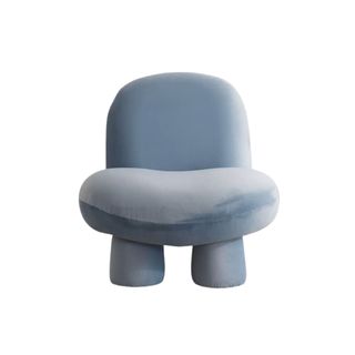 A blue bubble chair from Urban Outfitters