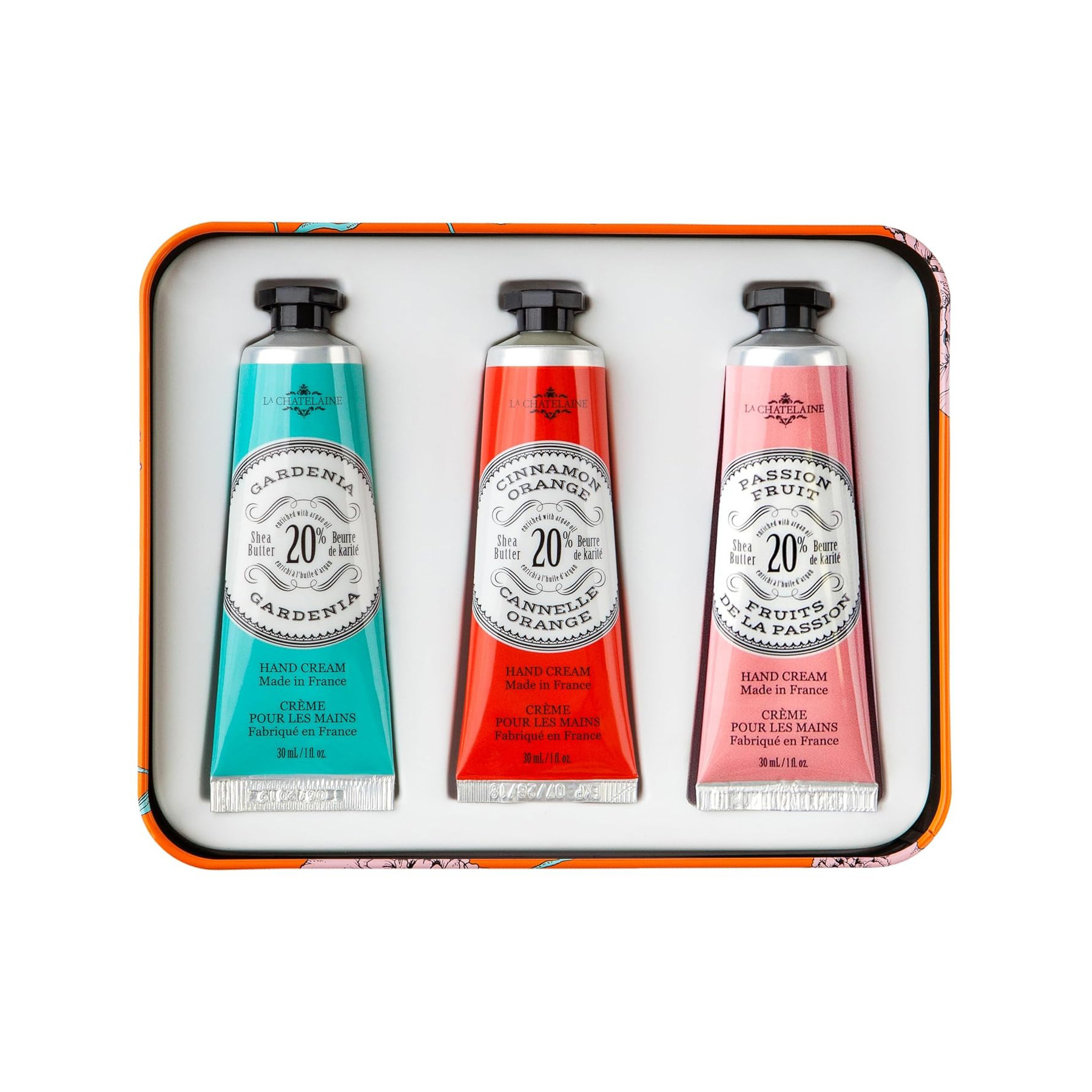 La Chatelaine, Orange Hand Cream Trio Tin