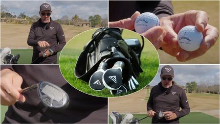 Screengrabs of Phil Mickelson's what's in the bag video