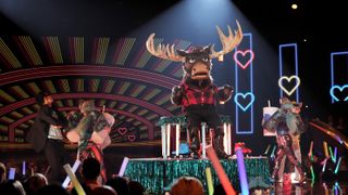 Moose performs on 80s Night on The Masked Singer