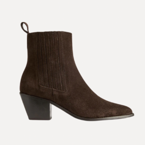 Chelsea Western Suede Ankle Boots