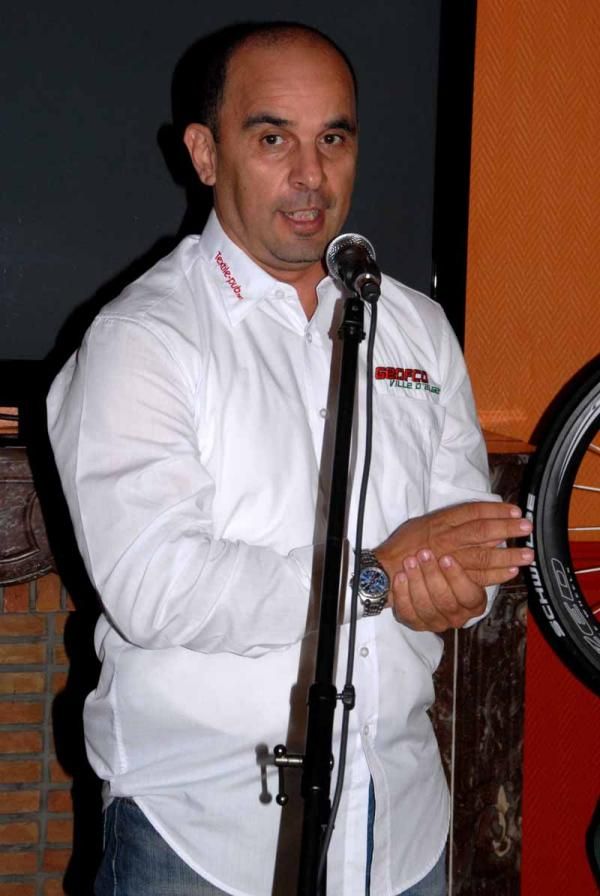 Algerian Cycling Federation president Rachid Fezouine