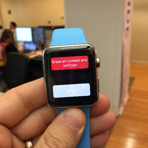 How to factory reset an best sale apple watch without apple id