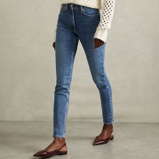 Reiss Mid-Blue Skinny Jeans