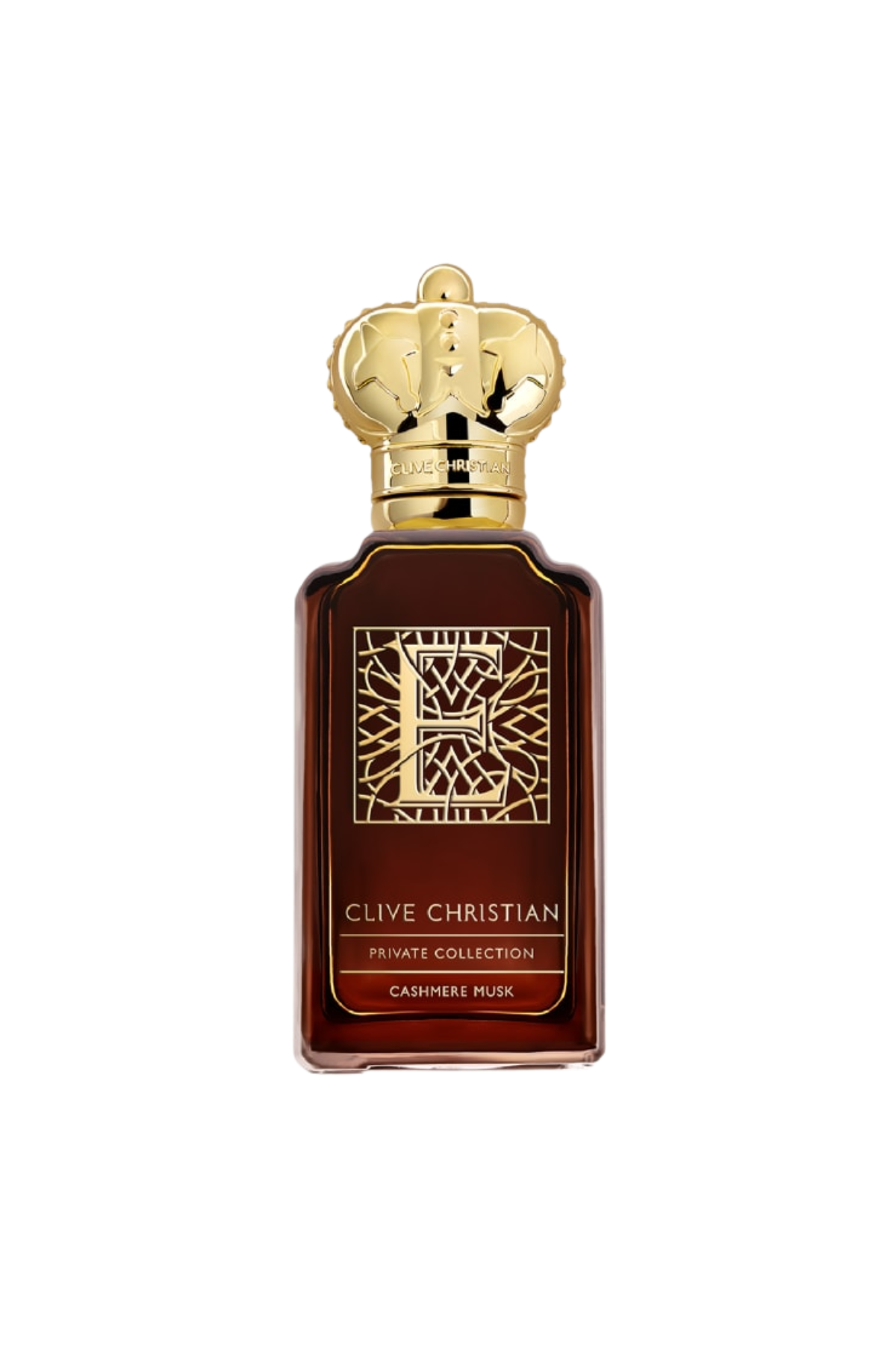 A bottle of Clive Christian Cashmere Musk fragrance.