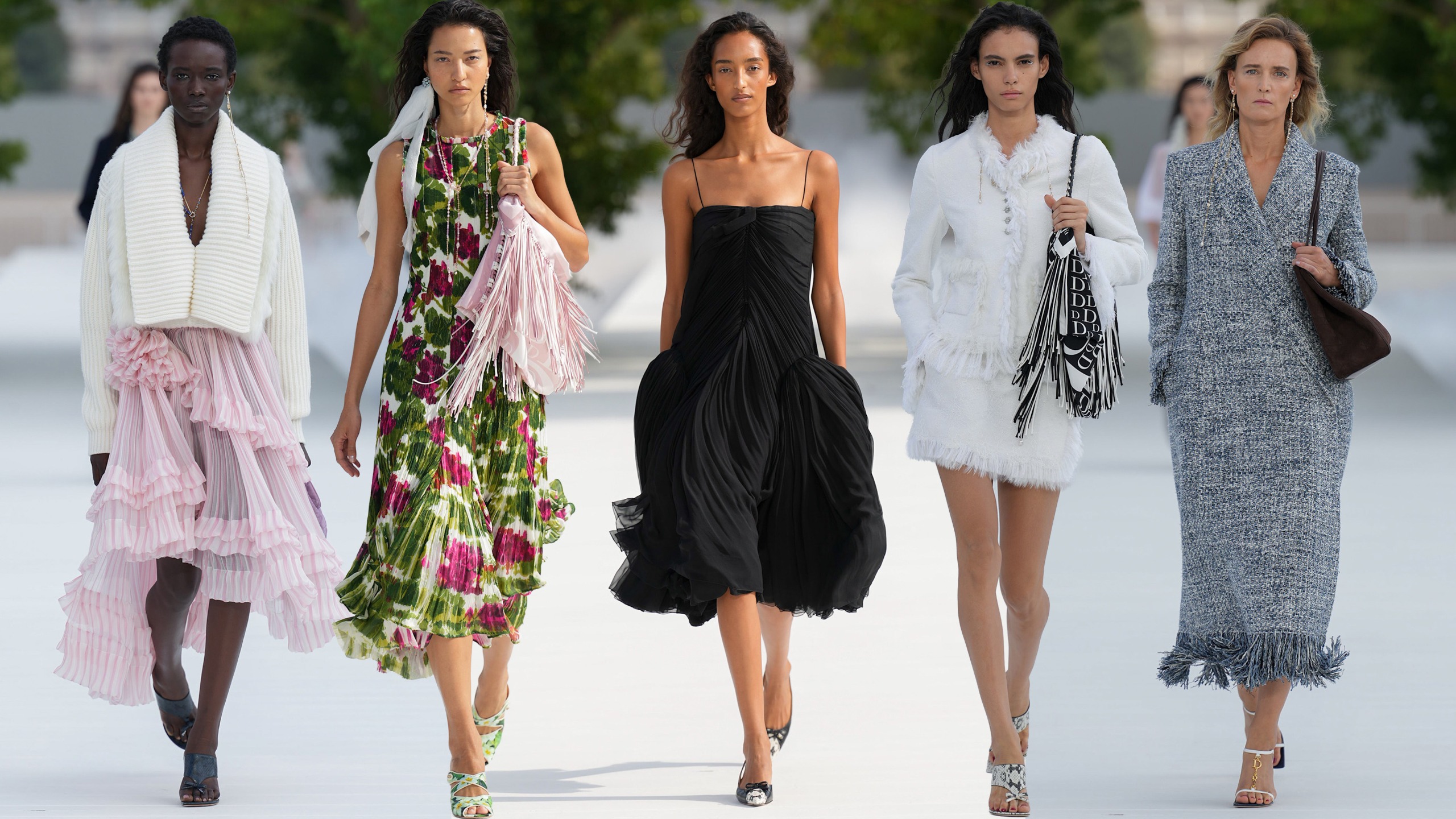 five looks from the dior spring/summer 2027 show.
