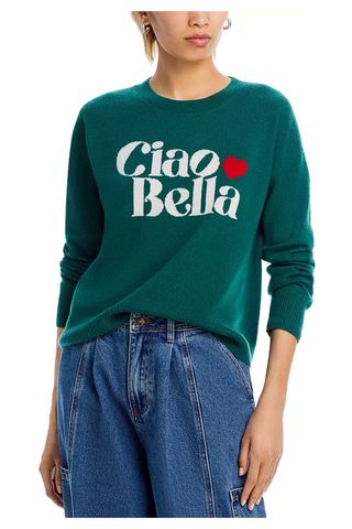 Aqua Ciao Bella Crewneck Cashmere Sweater - Exclusive