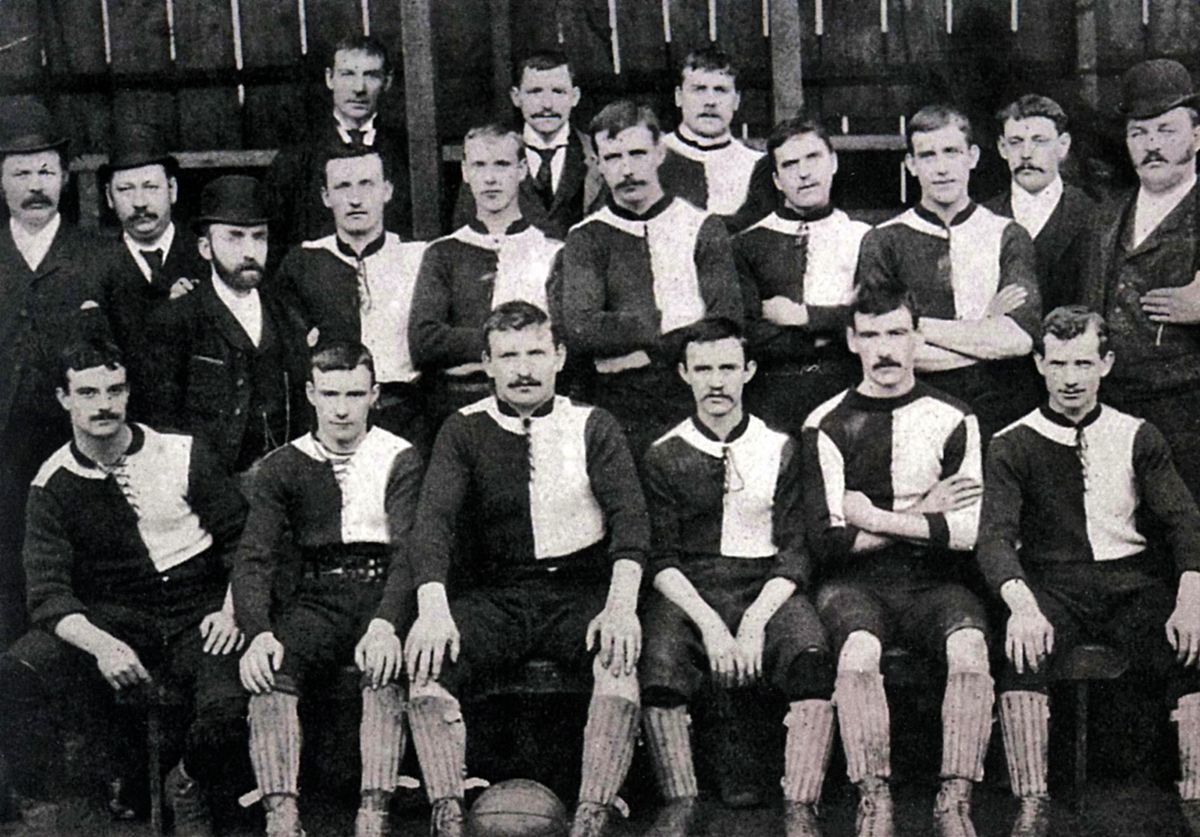 The 1892/83 team of Newton Heath LYR FC, the original form of Manchester United