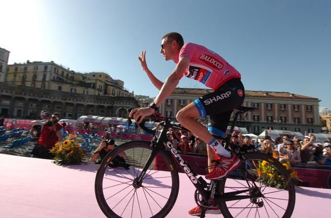 Ryder Hesjedal greets the crowds