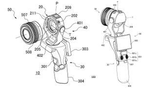 Patent schematic diagram for a Canon gimbal camera