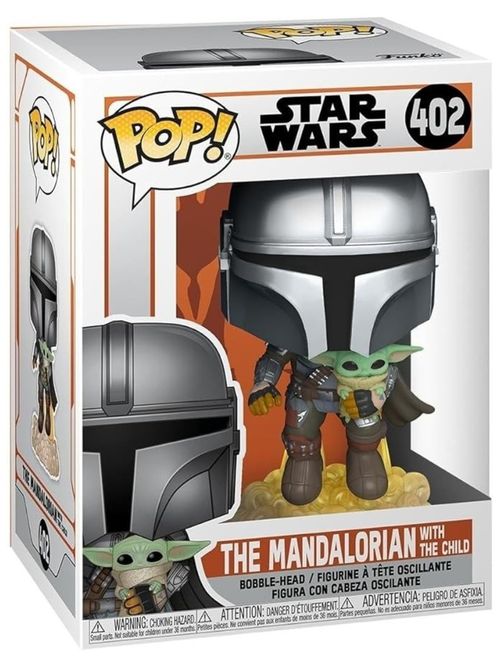 Mandalorian Flying with The Child Funko