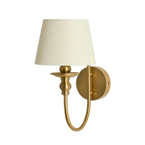 DUSK, Lucille Ornate Led Rechargeable Wall Light - Brass