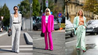 influencers wearing suits street style