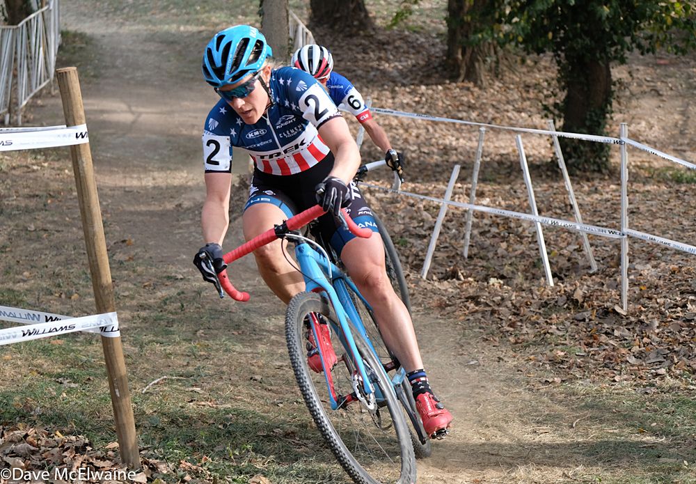 Once Katie Compton (Trek Panache) and Katerina Nash (Cliff Bar Pro Team) dropped the rest of the field they pummeled each other with attacks