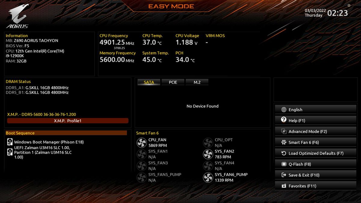 Gigabyte Z690 Tachyon
