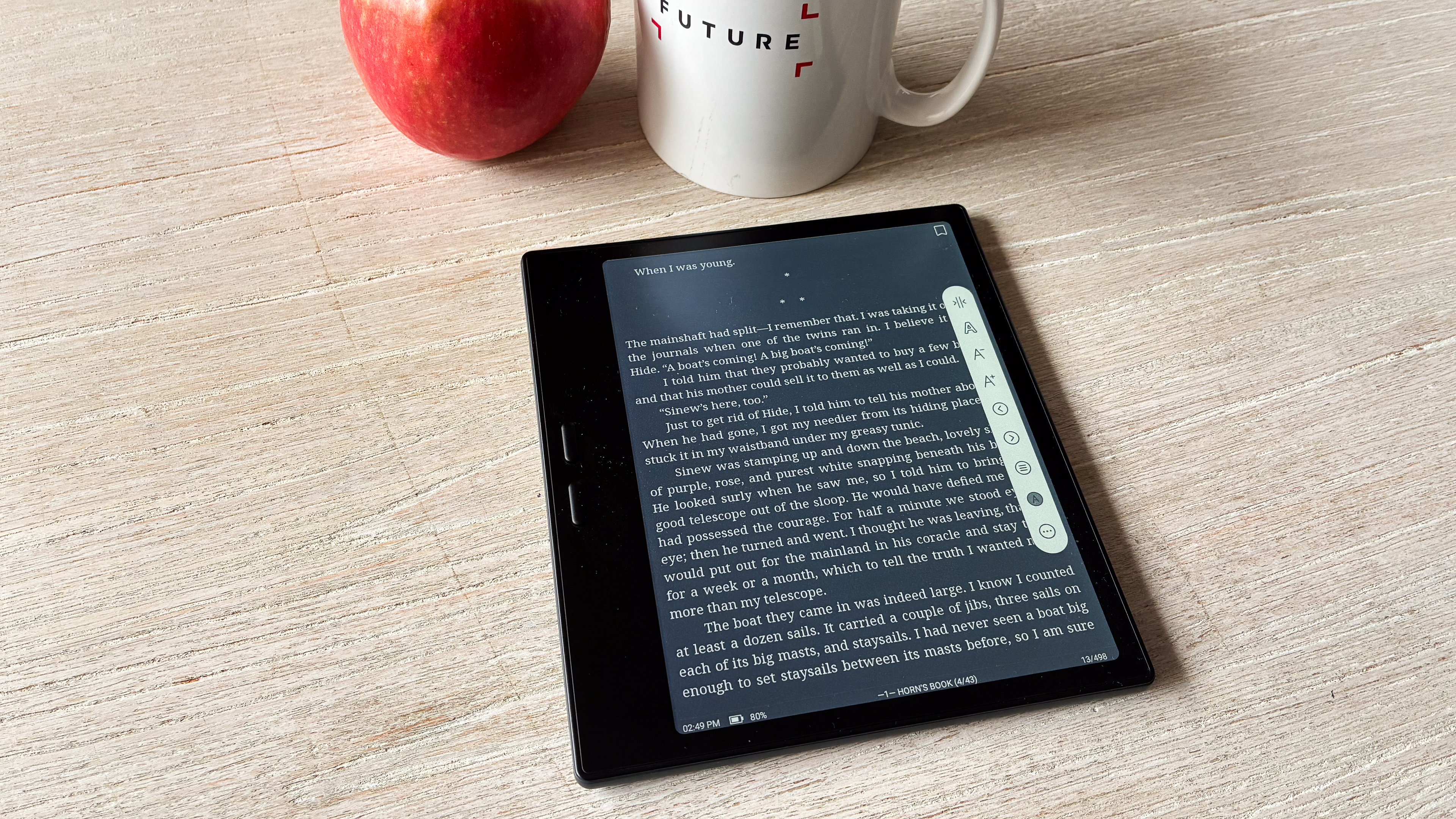Dark mode on the Boox Go Color 7 Gen II ereader