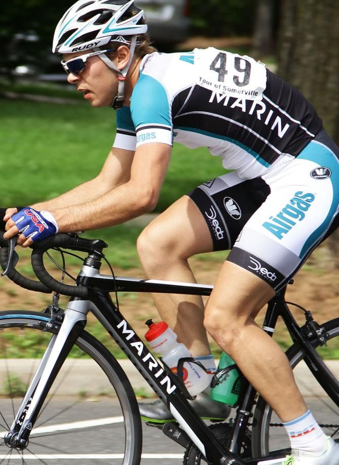 Dean Haas (Airgas d3 Devo) represents for his developing team.