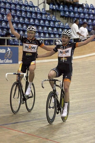 Moir and Heeley celebrate.