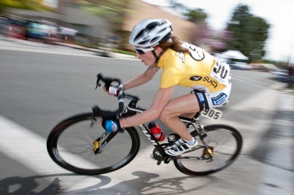 Mara Abbott (Peanut Butter &amp; Co) spent most of the day at the front of the field.