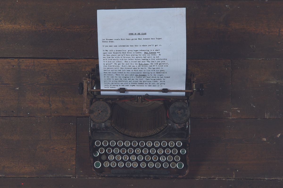Joe Strummer's typewriter