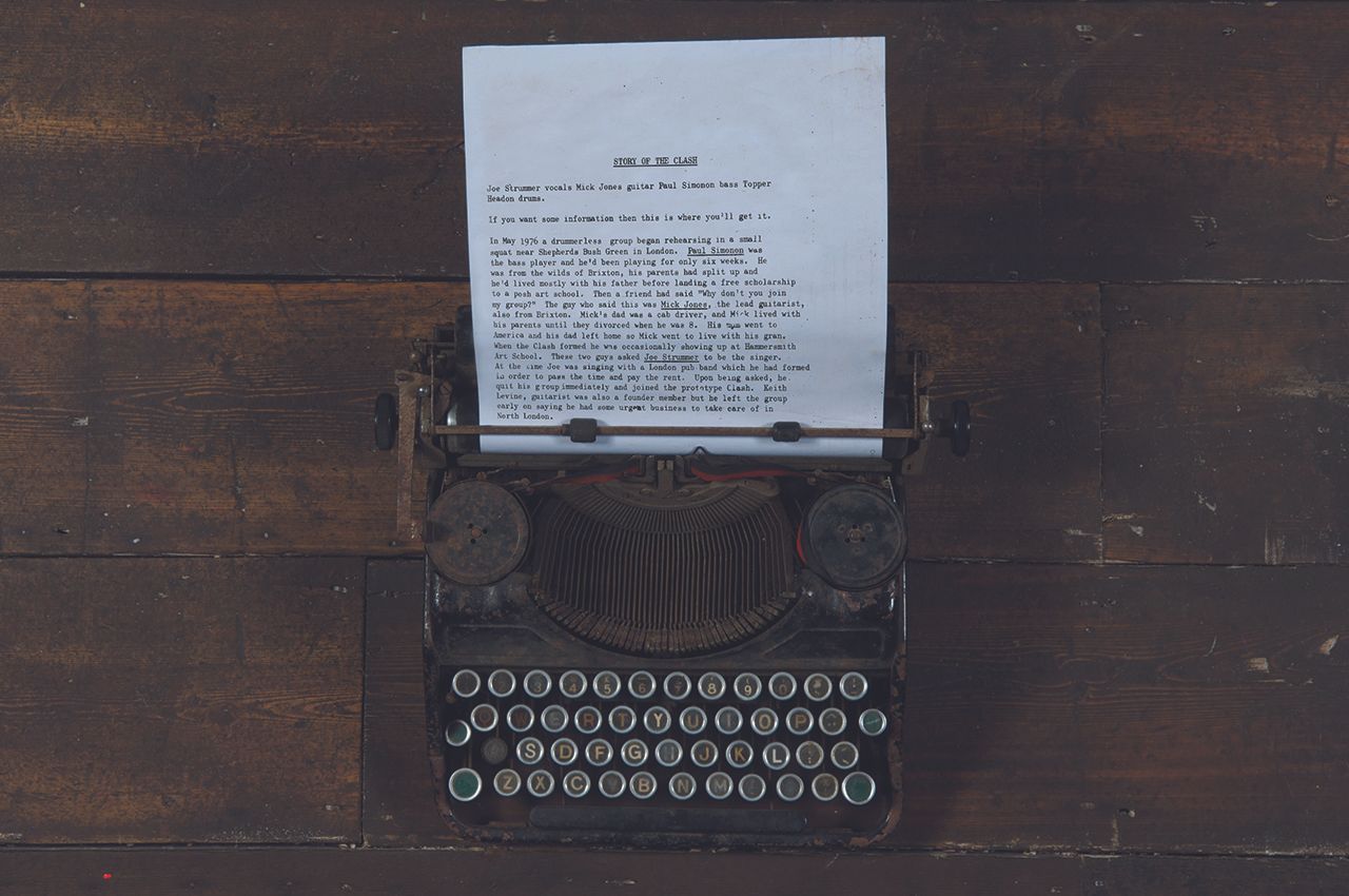Joe Strummer's typewriter