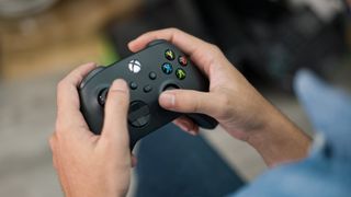 Xbox Series X controller being held