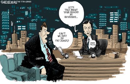 
Political cartoon U.S. Chris Christie
