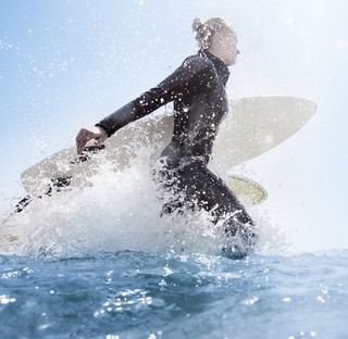 surfer in ocean