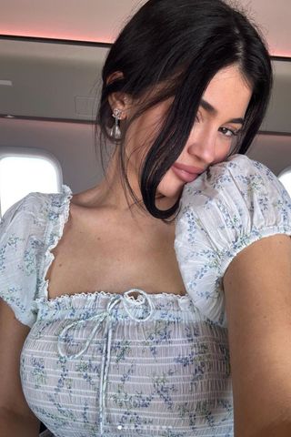 Kylie Jenner selfie in DOEN dress