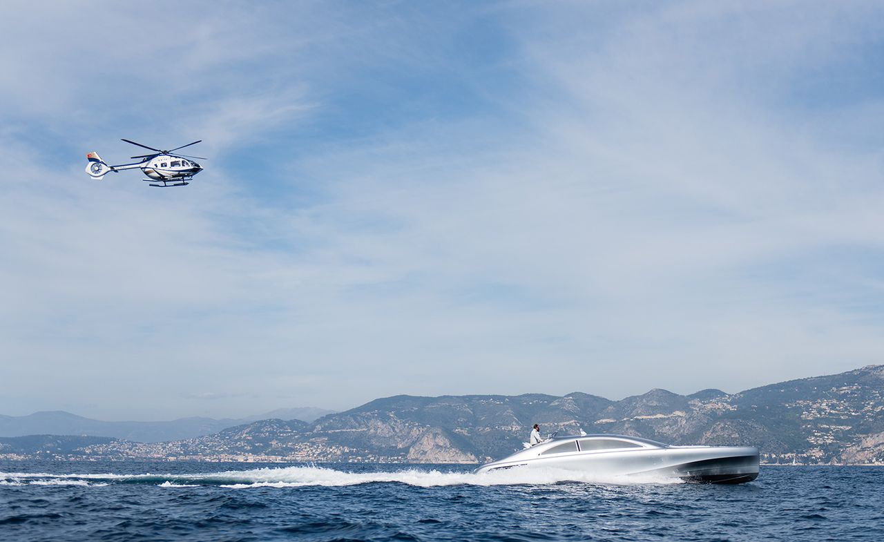 Silver Yacht