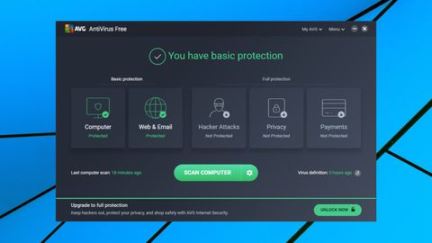 avg update blocking mapped drives