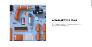 Dropbox's webpage discussing its administrative tools