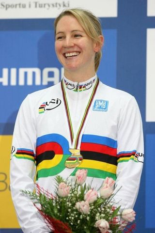 Alison Shanks was happy with her pursuit championship