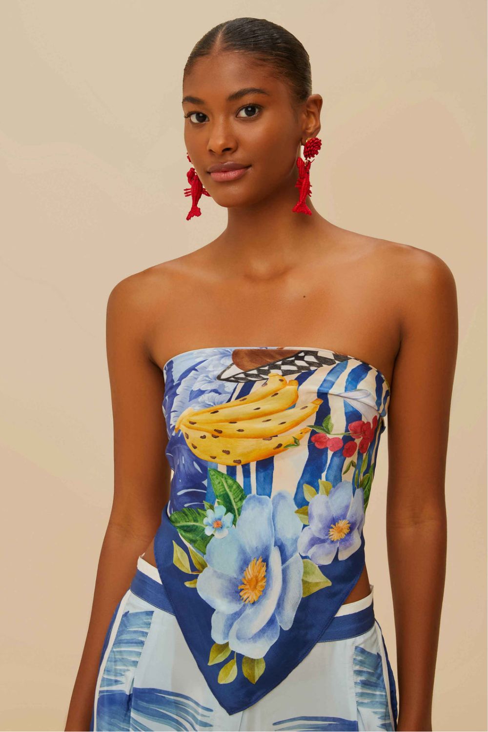 Farm Rio blue fresh table scarf