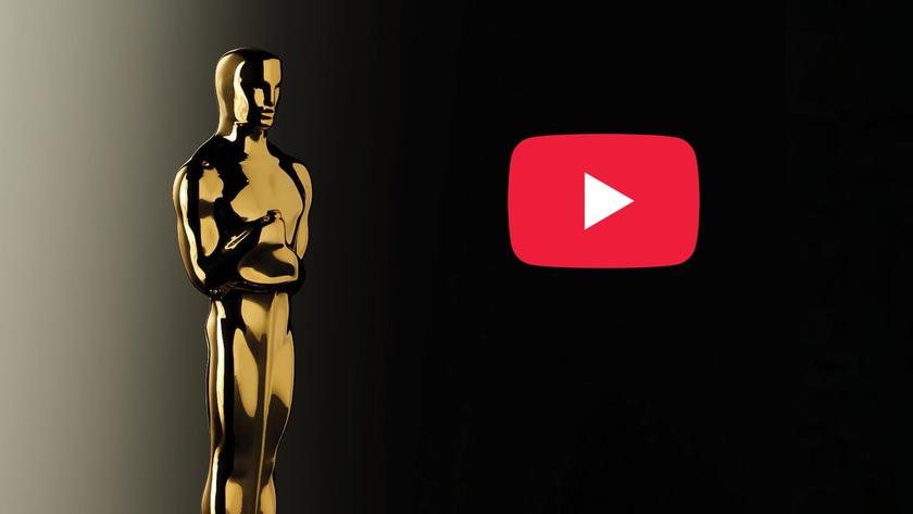 Logo of YouTube with an Oscar