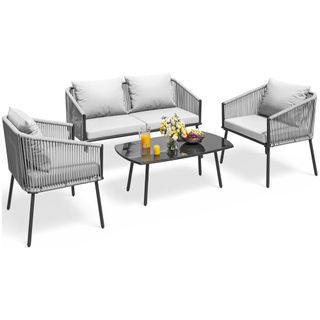 YITAHOME 4-Piece Patio Furniture Outdoor Bistro Set